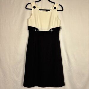 Tahari ASL Black and White Dress